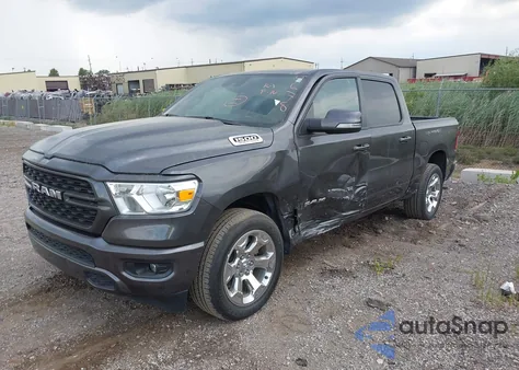 2022 Ram 1500 Big Horn 4X4 5'7 Box from USA, damaged, VIN 1C6SRFFT0NN417879